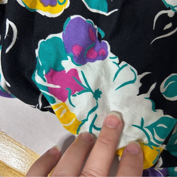 Vintage Algro-Ettes Floral Halter Fit and Flare Dress Midi Womens Size 9 Canada - Picture 13 of 16